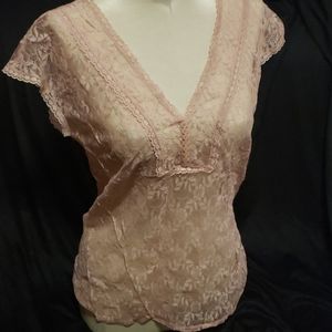Ladies size small sheer lace top